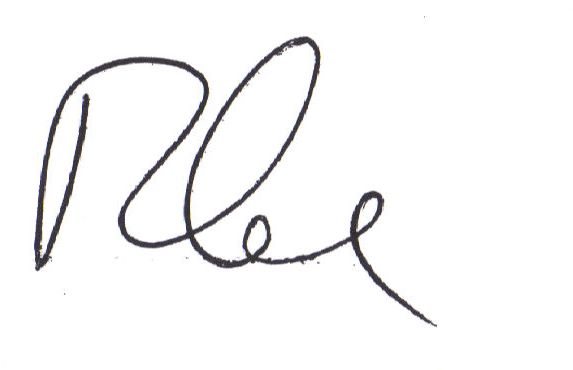 A signature of a personDescription automatically generated